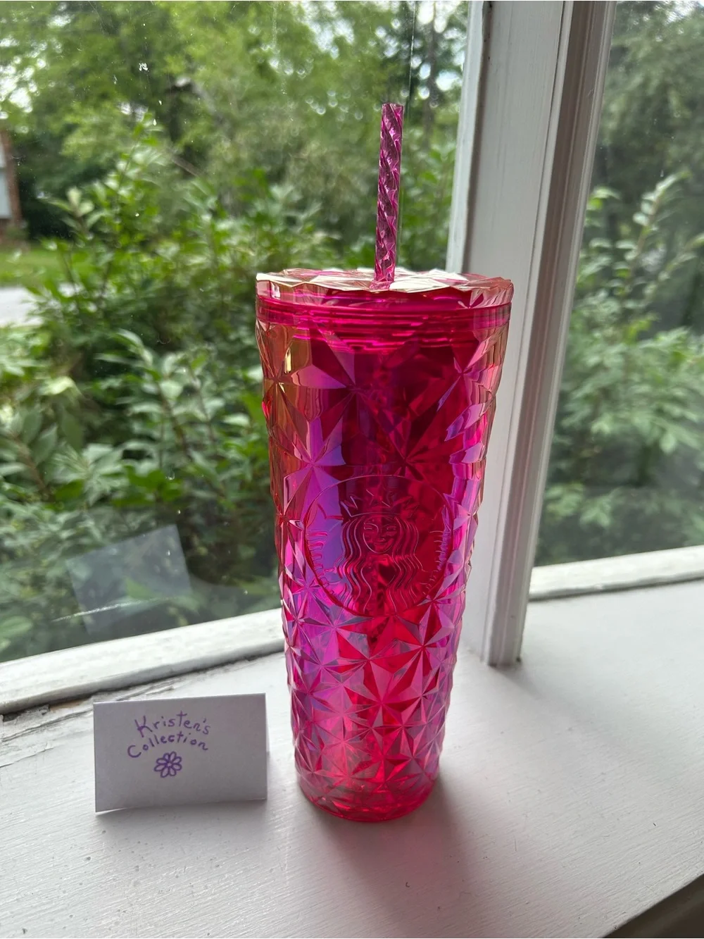 STARBUCKS Magenta Fire Tumbler 🩷🔥🪩